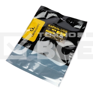 Кабель USB2.0 Cablexpert ССP-USB2.0-240W-1M Type-C/Type-C, 5А, 240Вт, PD3.1/QC4.0, медь, алюминиевые коннекторы, оплетка, 1м, черный, пакет