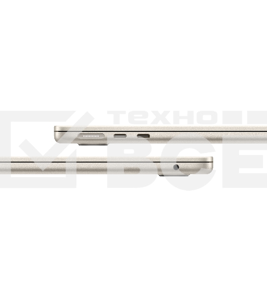 Ноутбук 13-inch MacBook Air: Apple M2 with 8-core CPU, 8-core GPU/16Gb/256GB SSD - Starlight/EN