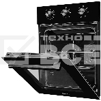 Встраиваемый духовой шкаф Monsher MOE 4563 Noir, электрический, High-Tech, объем 50 л, конвекция, гриль, 3 стекла в дверце, съемные стекла, съемная дверца, телескопические направляющие, черный, фото6