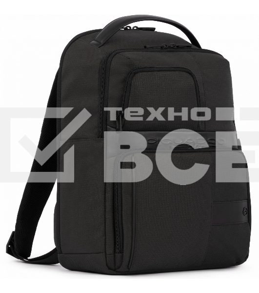 Рюкзак мужской Piquadro Wollem CA6238W129/N черный полиэстер/натур.кожа