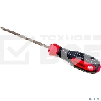 Отвертка крестовая PH 1х100 мм, трехкомпонентная рукоятка, сталь S2 Rexant, фото2
