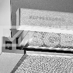 Вытяжка встраиваемая Kuppersberg Slimlux IV 60 X ширина 55,2 см, отвод/рециркуляция, 550 м3/час, механическое кнопочное управление, 3 скорости, светодиодное освещение 2х2 Вт, металлические жироулавливающие фильтры, угольный фильтр KF-Y (опция), цвет нержавеющая сталь, корпус серый, фото6