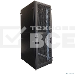 Шкаф серверный напольный ЦМО 48U (800 1000) двойные перфорированные двери 2 шт., черный, фото2