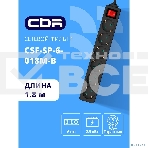 Сетевой фильтр CBR CSF SP-6-018M-B, 10A, 6 евророзеток, защита от детей, 3x0.75 мм2, медь, 1.8 м, черный, фото4