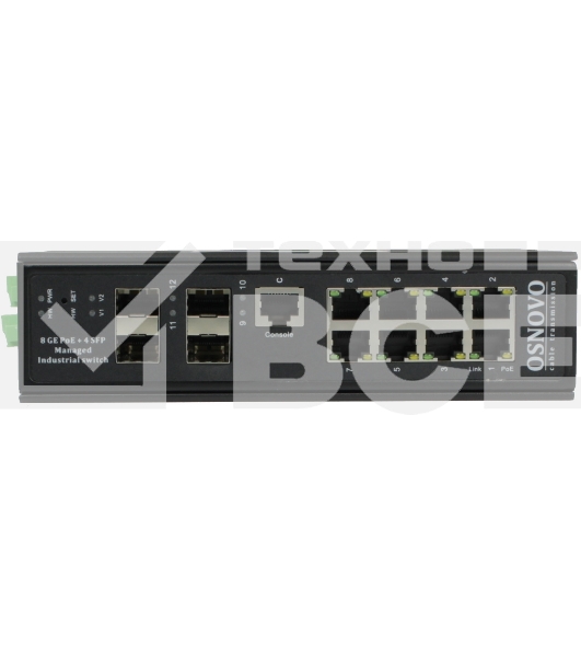 Коммутатор Osnovo SW-80804/ILS SW-80804/ILS(PORT 90W,300W) управляемый