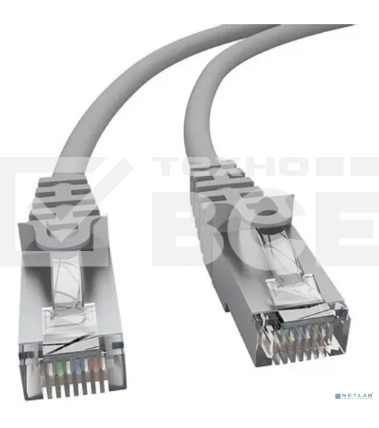 Патч-корд NTSS NTSS-PC-FTP-RJ45-5e-1.5-LSZH-GY NTSS-PC-FTP-RJ45-5E-1.5-LSZH FTP RJ-45 вил.-вилка RJ-45 кат.5E 1.5м серый LSZH (уп.:1шт) 26AWG