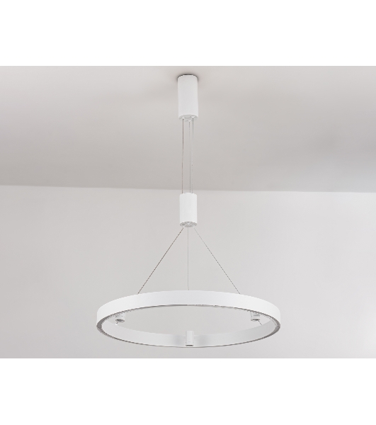 Подвесной светодиодный светильник Ambrella light FL5844/1+3 WH белый 40W 3000K/4200K/6400K D600*1200 (без ПДУ)
