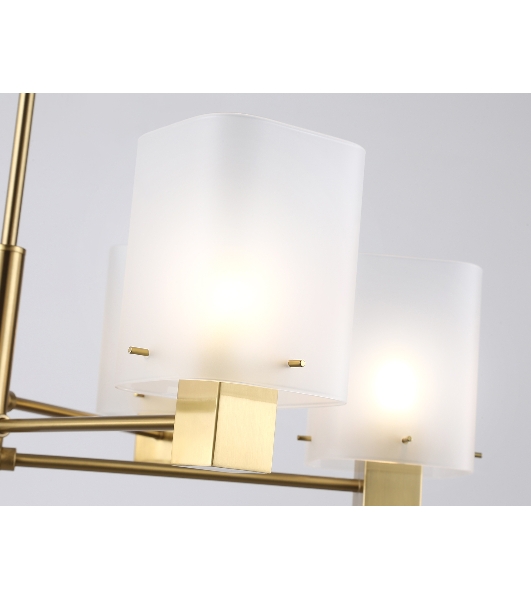 Люстра Ambrella light LH57031/6 BS/SM латунь/дымчатый E14/6 max 40W D690*690