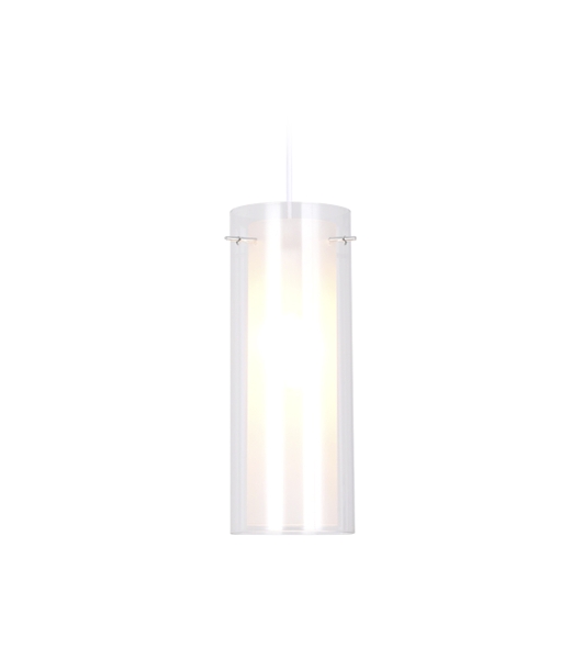 Светильник Ambrella light TR3672 CH/CL/FR хром/прозрачный/белый матовый E14 max 40W D110*1000
