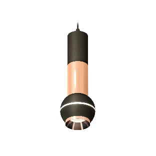 Светильник Ambrella XP1102040 SBK/PPG черный песок/золото розовое полированное MR16 GU5.3 LED 3W 4200K