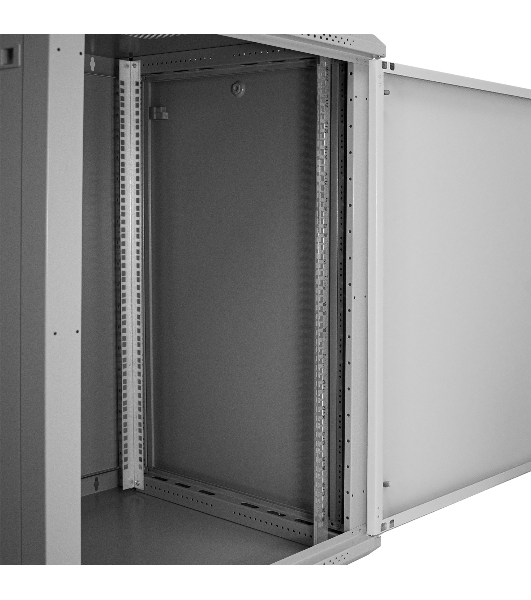 Шкаф телекоммуникационный 19' настенный 18U ExeGate EC-WM-18U.600.M.GREY (19”, 18U, 600x600x901mm (ШхГхВ), передняя дверь металл, съемные боковые панели, пыле- и влагозащита IP23, светло-серый RAL 7035)