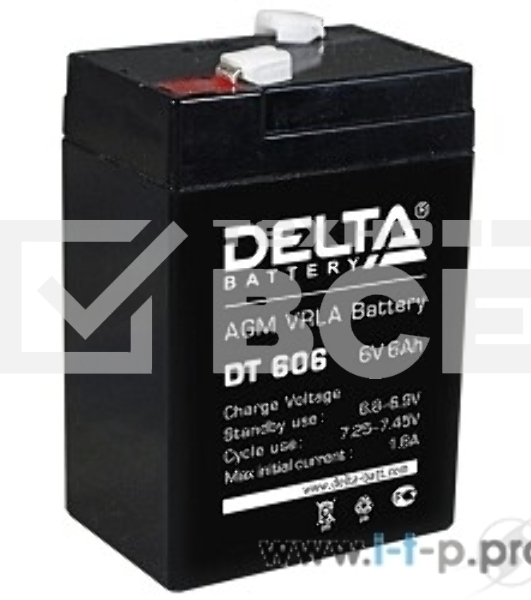 Батарея Delta DT 606 (6V, 6Ah)
