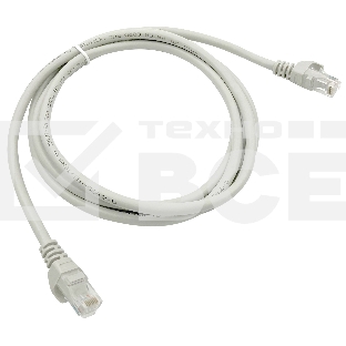 Патч-корд Buro Basic UTP 4 пары cat6 CCA molded 2м серый RJ-45 (m)-RJ-45 (m)