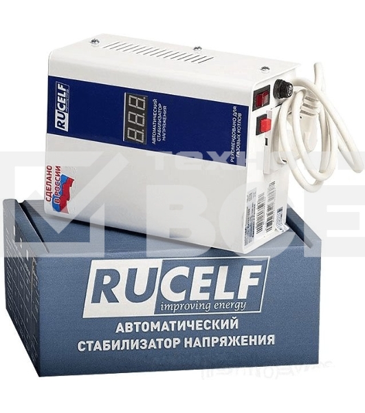 Стабилизатор напряжения Rucelf КОТЕЛ-600 0.6кВА однофазный белый