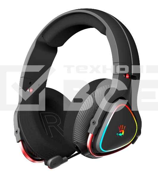 Наушники с микрофоном A4Tech Bloody MR710 черный BT оголовье (MR710 BLACK)