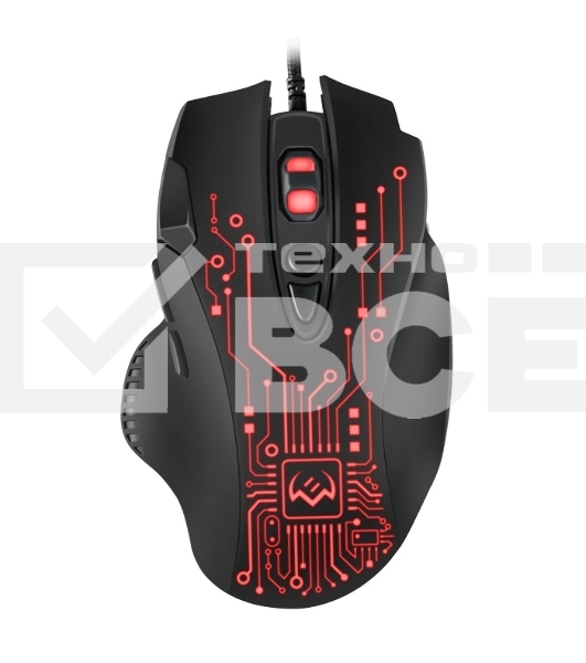 Мышь проводная SVEN RX-G715 черный, 3200 dpi, USB, кнопки - 8