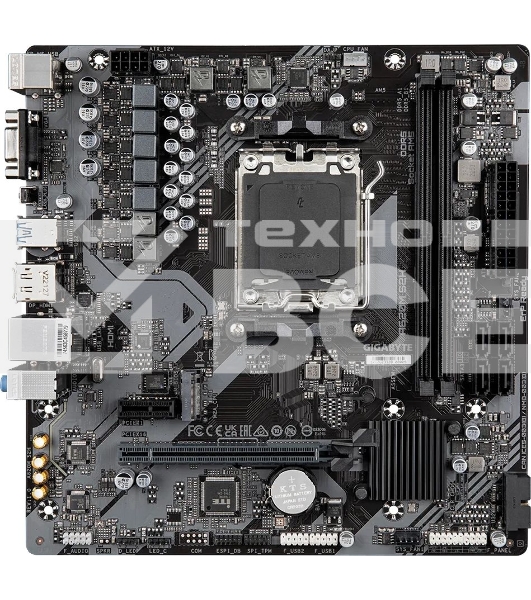 Материнская плата Gigabyte A620M S2H, Micro-ATX, AM5, AMD A620, 2xDDR5, 4xSATA, 1xM.2, 1xPCI-E 4.0 x16, 1xDP, 1xHDMI, 1xVGA, 1x1Gb LAN, 2xUSB 3.2 Gen 1, 4xUSB 2.0, 3x3.5mm, 7.1, mATX