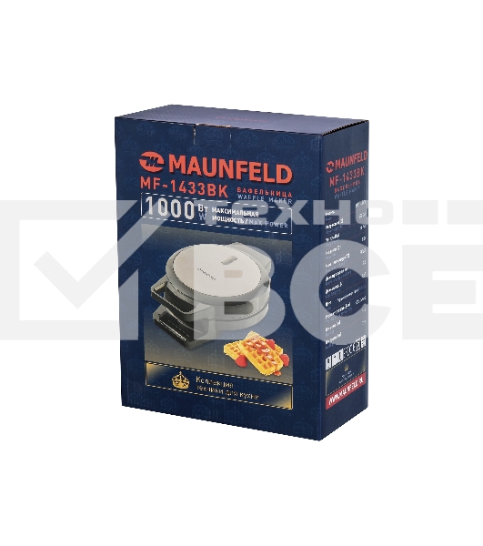 Вафельница Maunfeld MF-1433BK