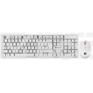 Клавиатура + мышка Defender MILAN C-992 RU WHITE
