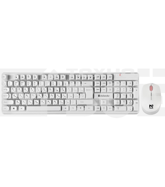 Клавиатура + мышка Defender MILAN C-992 RU WHITE