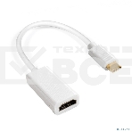 Кабель-адаптер Type C-HDMI ExeGate EX-CM-HDMI2F-0.1 (USB Type C/19F, 4K@120HZ 8K@ 30Hz, 0,1м), фото2