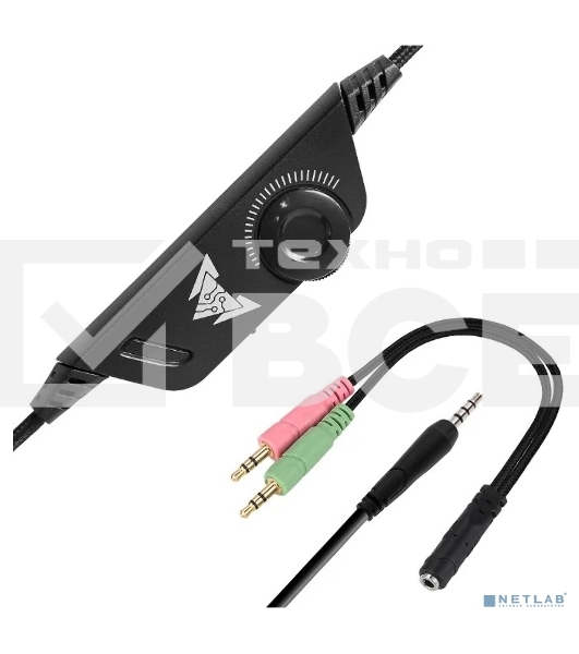 Гарнитура проводная игровая CROWN CMGH-2001 Black&blue