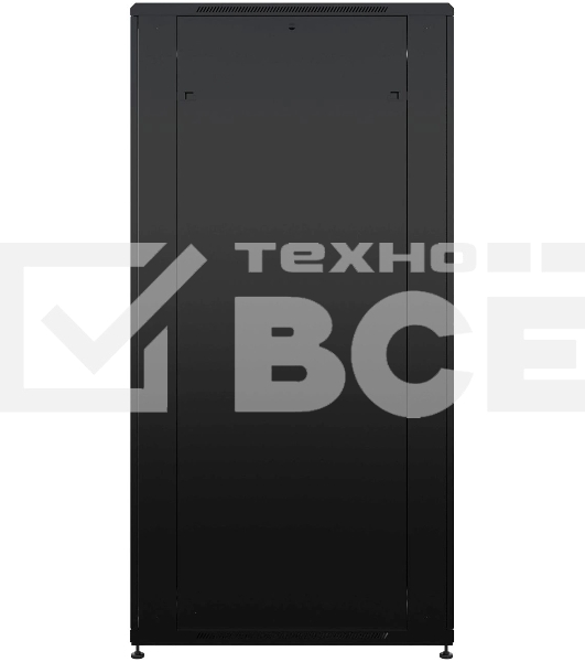 Шкаф серверный NTSS Премиум (NTSS-R42U80100GS-BL) напольный 42U 800x1000мм пер.дв.стекл металл 900кг черный 910мм 160кг 1987мм IP20 сталь