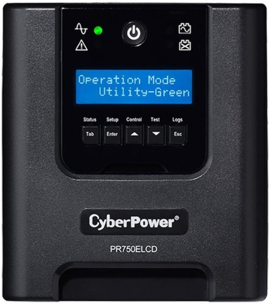 Источник бесперебойного питания CyberPower PR750ELCD 750 ВА/675 Вт/USB/RJ-11/RJ-45/6 x IEC 320 C13 (компьютерная)