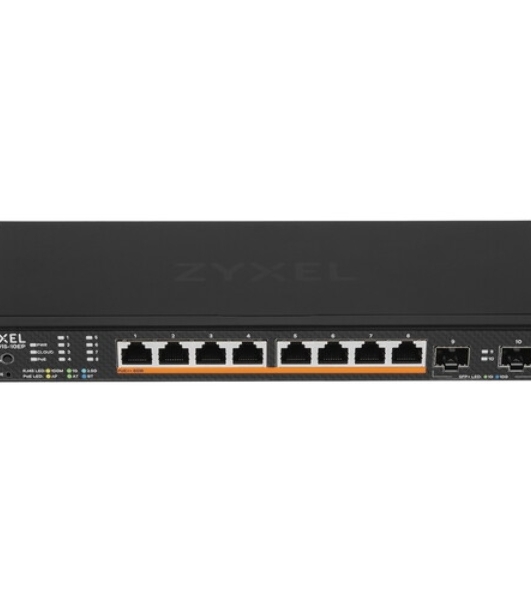 Коммутатор Zyxel XMG1915-10EP-EU0101F (L2+) 8x2.5 Гбит/с 2SFP+ 8PoE++ 130W управляемый