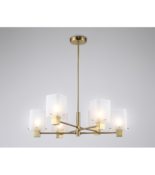Люстра Ambrella light LH57031/6 BS/SM латунь/дымчатый E14/6 max 40W D690*690