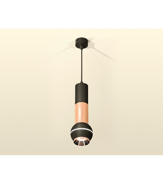Светильник Ambrella XP1102040 SBK/PPG черный песок/золото розовое полированное MR16 GU5.3 LED 3W 4200K