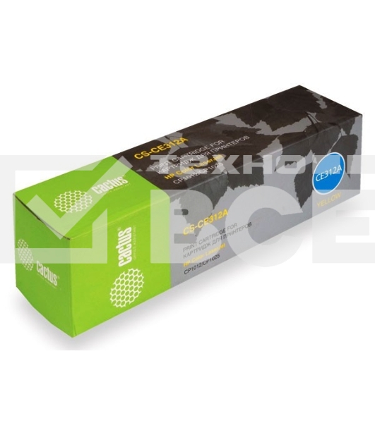 Картридж лазерный Cactus CS-CE312A желтый (1000 стр.) для HP LJ CP1012Pro/CP1025