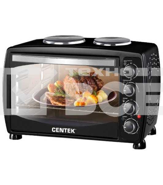 Мини-печь Centek CT-1531-42 CONVECTION (черн) <42л> 1600Вт, 5 режимов, конвекция