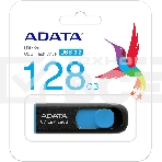 Флеш диск 128GB ADATA UV128, USB 3.0, черный/синий, фото5
