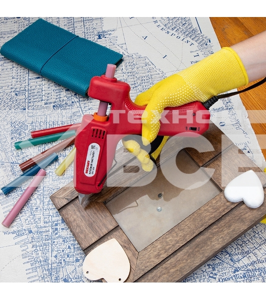 Пистолет клеевой Rexant (12-0114) 60 Вт O 11 мм С КНОПКОЙ (блистер)