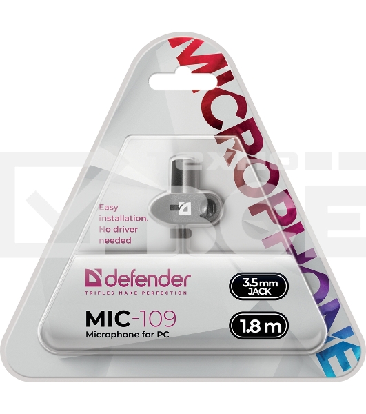 Микрофон MIC-109 черный 64109 Defender