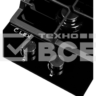 Панель варочная LEX GVG 321 BL2 конфорки газ-контроль электроподжиг