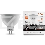 Лампа светодиодная Gauss Elementary MR16 3.5Вт цок.: GU5.3 спот 220B 3000K св. свеч. бел. теп. (упак.: 10 шт) (13514), фото2