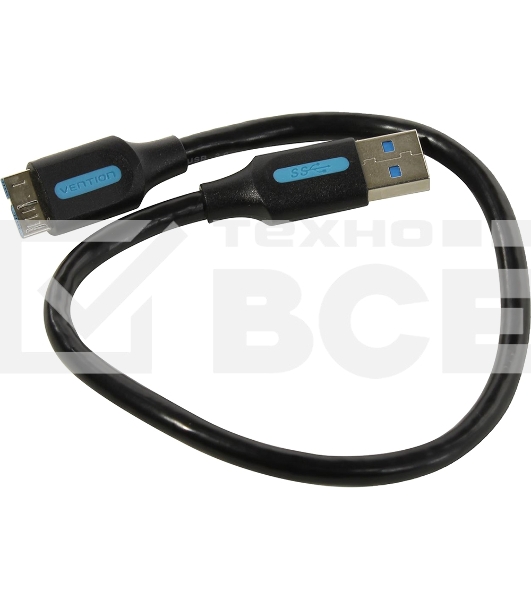 Кабель Vention USB 3.0 AM/micro B - 0,25м. Кабель Vention USB 3.0 AM/micro B - 0,25м.