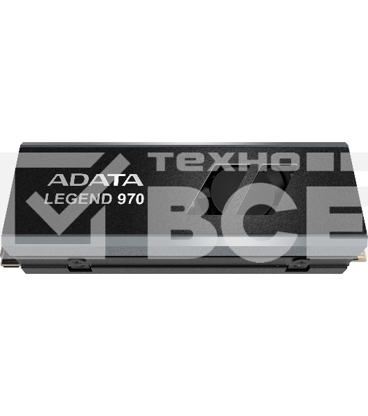 Накопитель SSD ADATA LEGEND 970, 2Tb, PCIe 5.0 x4, M.2 2280, NVMe, R/W 10000/10000, с радиатором