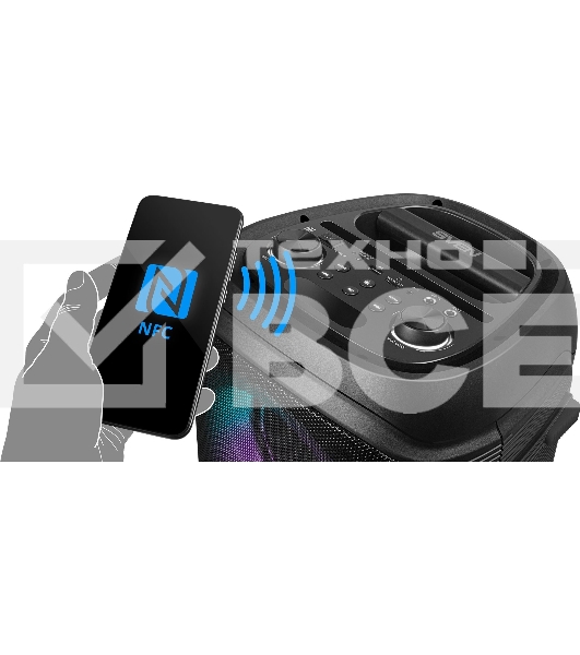 Колонка портативная Sven PS-800 черный 100W 2.0 BT 10м 4400mAh