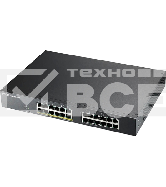 Коммутатор гибридный  Smart L2 PoE+ Zyxel NebulaFlex GS1915-24EP, rack 19
