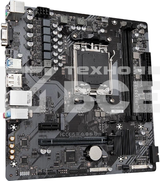 Материнская плата Gigabyte A620M S2H, Micro-ATX, AM5, AMD A620, 2xDDR5, 4xSATA, 1xM.2, 1xPCI-E 4.0 x16, 1xDP, 1xHDMI, 1xVGA, 1x1Gb LAN, 2xUSB 3.2 Gen 1, 4xUSB 2.0, 3x3.5mm, 7.1, mATX
