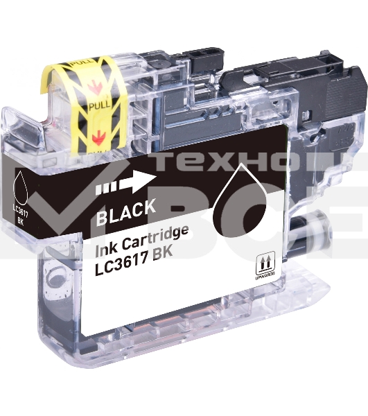 Картридж струйный Cactus CS-LC3617BK черный (15 мл) для Brother MFC-J2330DW/J2730DW/J3530DW/J3930DW