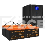 Комплект ИБП EX295990RUS + батарея 100Aч EX285656RUS 4шт (инвертор, синус, для котла) ExeGate SineTower SZ-3000.LCD.AVR.3SH.1C13.RJ.USB <3000VA/2400W, чистый синусоида, LCD дисплей, AVR, 3*Schuko+1*C13, RJ45/11, USB, линейно-интерактивный, Black> + батаре, фото8