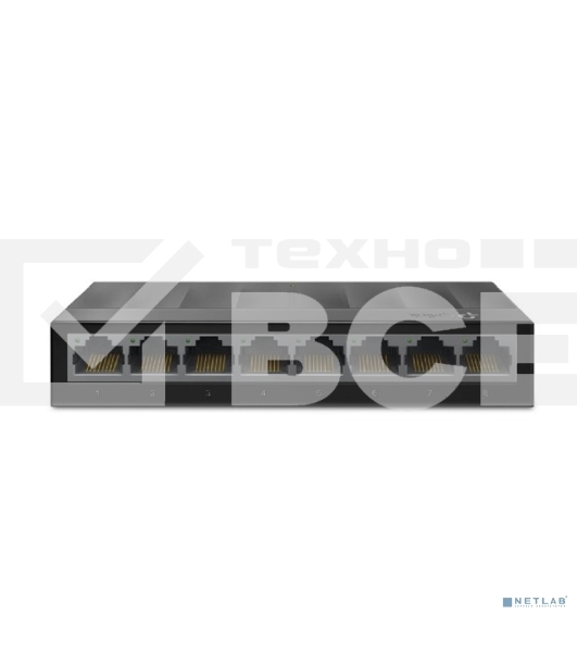 Коммутатор 8 ports Giga Unmanaged switch, 8 10/100/1000Mbps RJ-45 ports, plastic shell, desktop and wall mountable