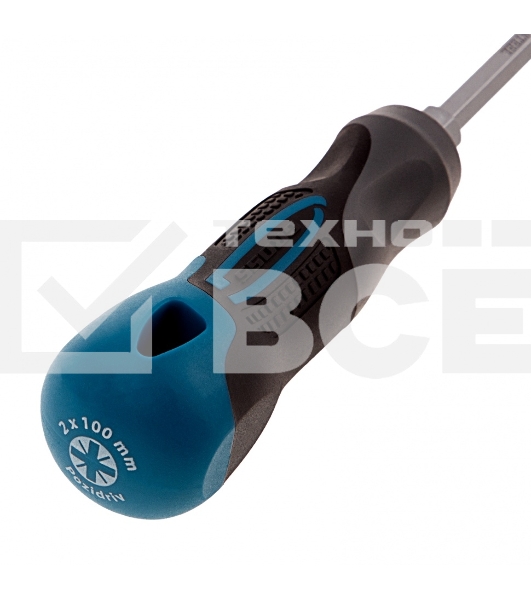 Отвертка Gross PZ2x100 мм, S2, 3к ручка