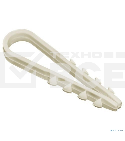 Дюбель-хомут ДХ 19-25 нейлон бел. (уп.100шт) Fortisflex 57551
