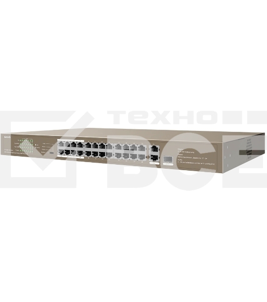 Коммутатор Tenda TEF1126P-24-250W 26-Портовый  без управления FE c 24 портами PoE