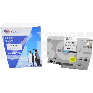 Картридж ленточный G&G GG-TZE231 черный на белом 12x8 для Brother 1010/1280/1280VP/2700VP